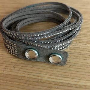 Swarovski double chain bracelet